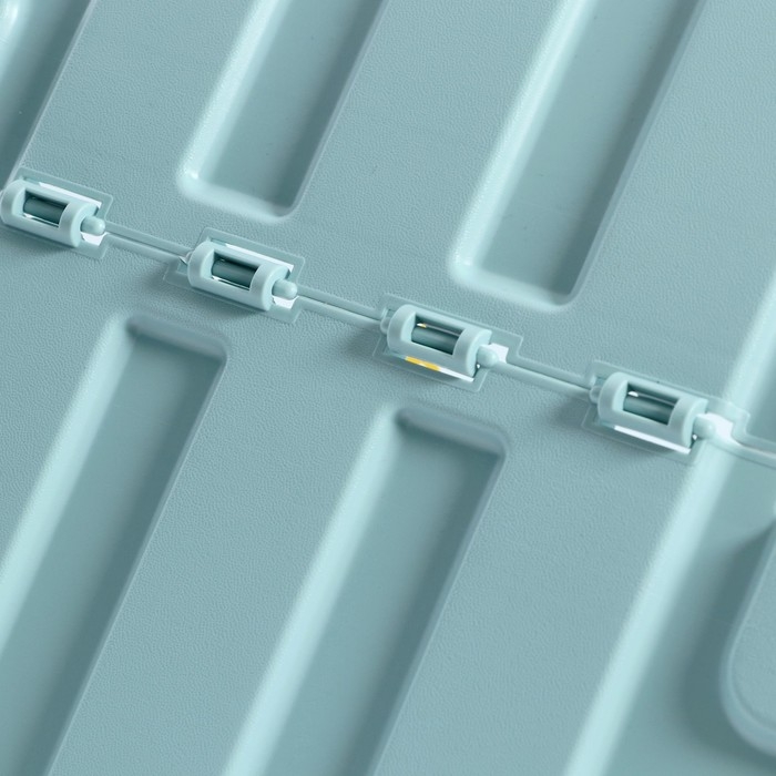 Ящик для игрушек на колесах &laquo;Горы&raquo;, с декором, 685 &times; 395 &times; 385 мм, цвет светло-голубой