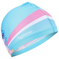 Шапочка для плавания детская ONLYTOP &laquo;Единорожка&raquo;, тканевая, обхват 46-52 см