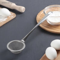 Сито для просеивания с ручкой Доляна &laquo;Фире&raquo;, d=7,9 см, цвет серебристый