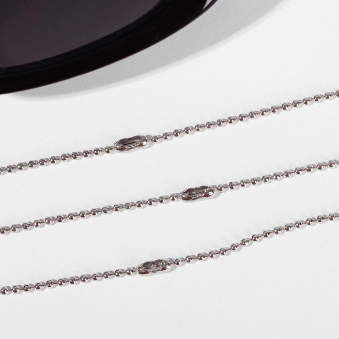 Кулоны &laquo;Неразлучники&raquo; тройное сердце, цветные в серебре, 45 см