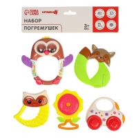 Набор погремушек &laquo;Наш малыш&raquo;, 5 шт., цвет МИКС, Крошка Я
