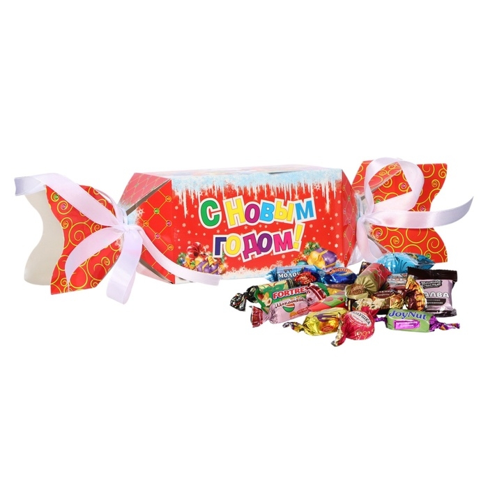 Новый год. Подарочный набор конфет "Лакомка", 200 г