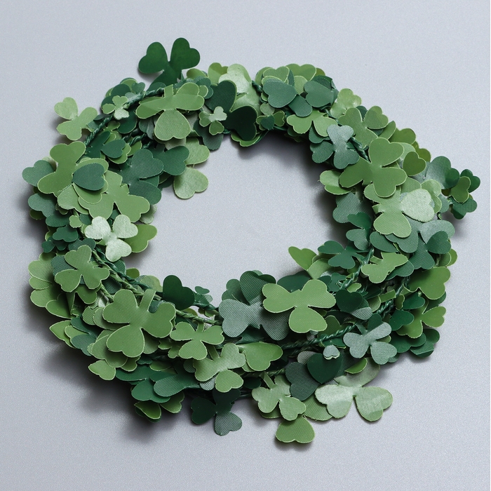Лиана искусственная для декора &laquo;Листья клевера&raquo;, 3 метра, 13 &times; 13 &times; 2 см