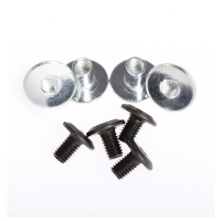 Накладка-подпятник для автоковрика, 22&times;15, металлическая с креплением