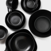 Набор керамических блюд для подачи Magistro Carbon, 200 мл, 11,5&times;10,3 см, 2 шт