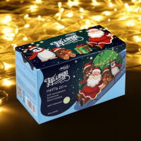 Гирлянда &laquo;Нить&raquo; 20 м, IP20, белая нить, 200 LED, свечение тёплое белое, 8 режимов, 220 В