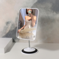 Зеркало на гибкой ножке, зеркальная поверхность 14,5 &times; 19,5 см, цвет МИКС