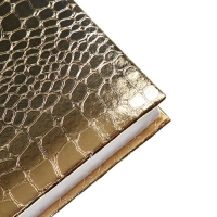 Ежедневник недатированный,ованный, A5, 136 листов, Attomex. Arkona, твердая обложка, бумвинил с поролоном, ляссе, блок 70%, золотой