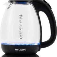 Чайник HYK-G3804 1,7л 2200Вт черный (стекло)
