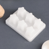 Набор: аромалампа для эфирных масел, мелтсы из воска ароматические &laquo;Звезда&raquo;, белая, 7.5&times;7.5&times;8 см