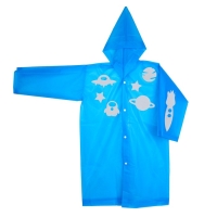 Дождевик &laquo;Космос&raquo; со светоотражающими наклейками, рост 120-160 см