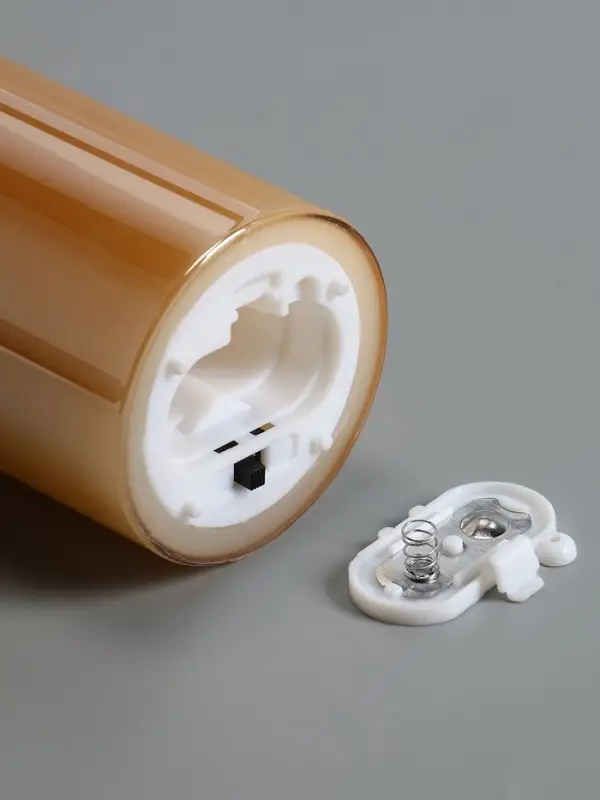 Светодиодная свеча "Золотистая" 18х5.5 см, AAx2 (не в компл.), Т/БЕЛЫЙ