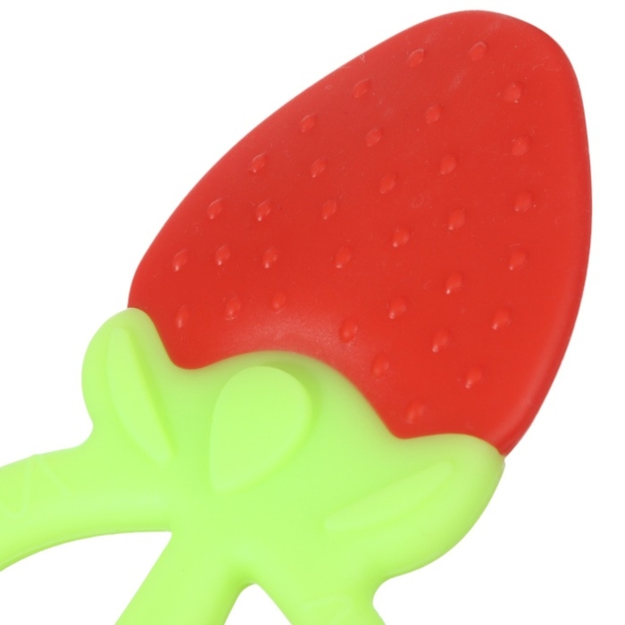 Прорезыватель силиконовый &laquo;Клубничка&raquo;, Крошка Я