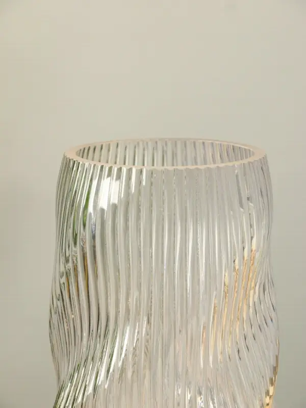 Ваза стекло настольная "Венди" 29х12х10 см, прозрачный