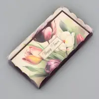Коробка для печенья, &laquo;Тюльпаны&raquo;, 10.5&times;20&times;3 см