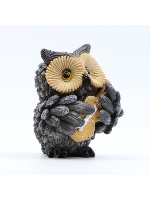 Фигурка "Филин с гитарой" 12х12х14см