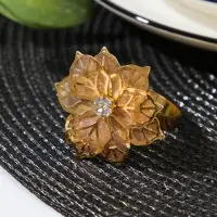 Кольцо для салфетки &laquo;Елизавета&raquo;, 4,5&times;4,5&times;4,5 см, цвет золотой