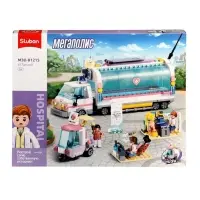 Конструктор инерционный Мегаполис "Скорая помощь", 477 деталей, 6+