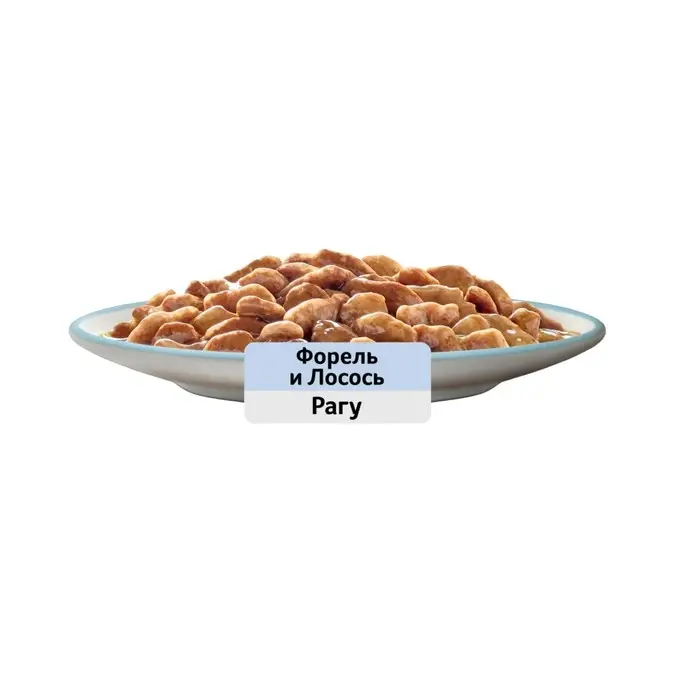 Влажный корм Whiskas для кошек, рагу форель/лосось, 75 г