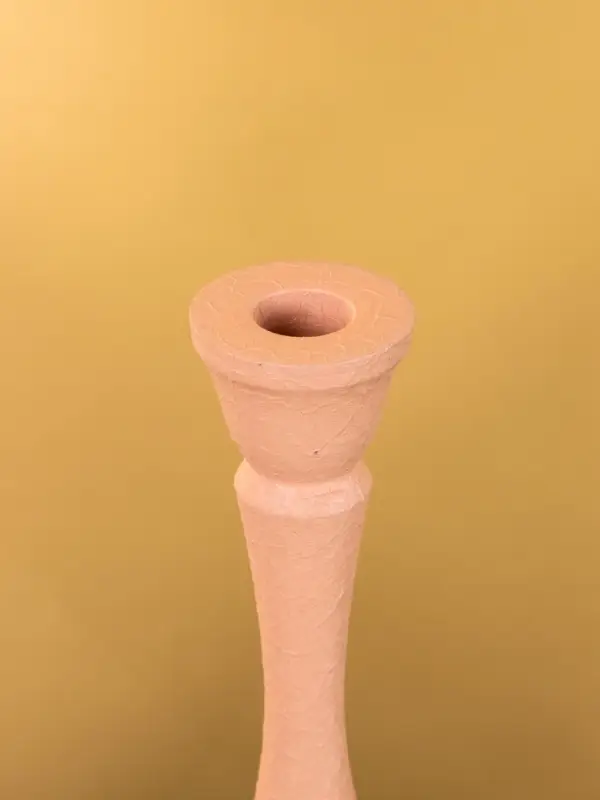 Подсвечник на 1 свечу "Пудровый розовый" 10,5х10,5х34,5 см