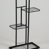 Подставка для цветов Greengo, 4 полки, 43 &times; 22 &times; 82 см, напольная, металл, чёрная