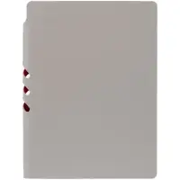 Ежедневник Flexpen, недатированный, серебристо-красный