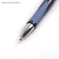 Ручка шариковая, автоматическая Vinson 0.5 мм, с резиновым держателем, стержень масляный синий, МИКС