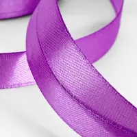 Лента атласная, 12 мм, 23&plusmn;1 м, фиолетовая №46