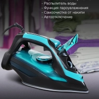 Утюг H-SI01221 черный-зеленый