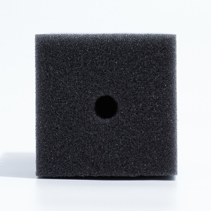 Губка прямоугольная для фильтра турбо № 9, 8 х 8 х 16 см, серая