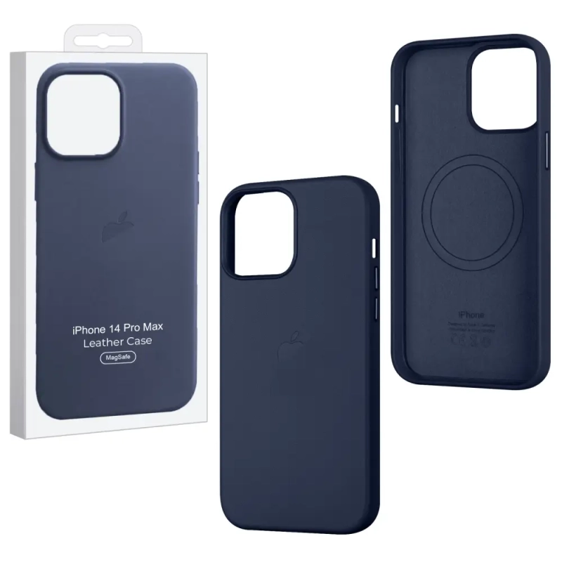 Чехол iPh 14 Pro Max Leather Case 100% ORG Ink