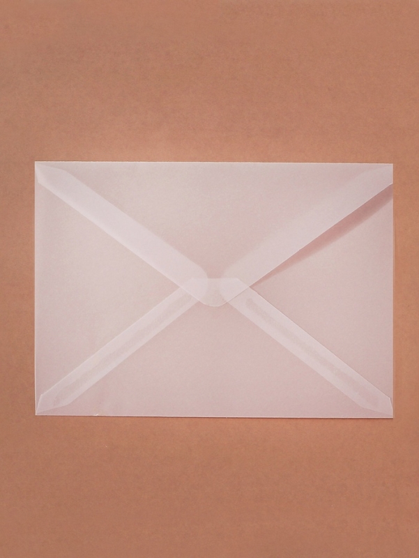 Набор 30 штук конвертов из кальки прозрачные (11.5 х 16.5 см), плотность 113 г/кв.м