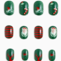 Детские накладные ногти на новый год &laquo;Новогодний хит&raquo;, 12 шт
