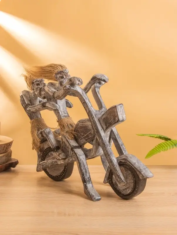 Сувенир "Аборигены байкеры" дерево, 35х15х30 см