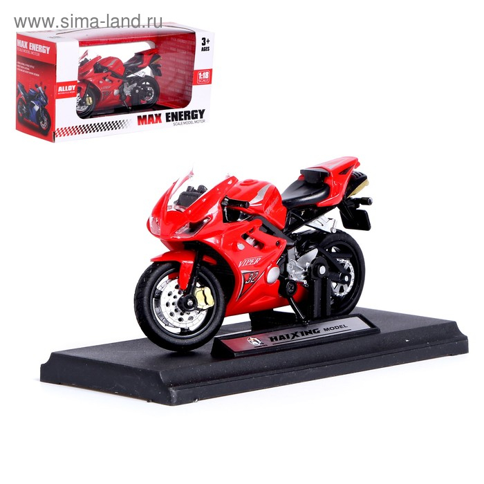 Мотоцикл металлический &laquo;Супер байк&raquo;, масштаб 1:16, МИКС