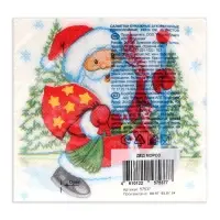 Салфетки новогодние бумажные Desna Design &laquo;Дед Мороз&raquo; , 1 слой, 24x24 см, 40 шт