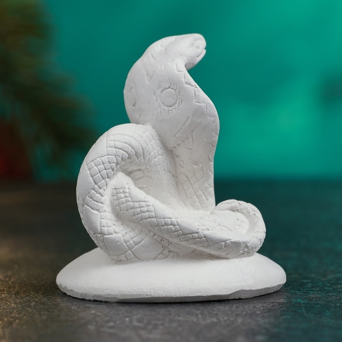 Новый год. Символ 2025. Фигура для раскраски "Змея Кобра" 5х5см