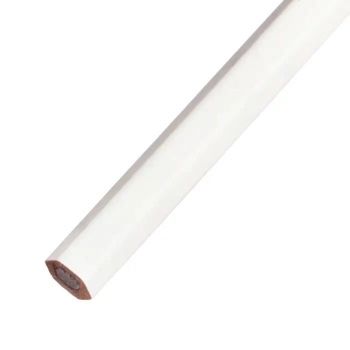 Карандаш угольный чёрный 8 В, корпус белый