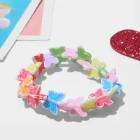 Браслет детский Выбражулька &laquo;Танцующие бабочки&raquo;, d=6 см. разноцветный