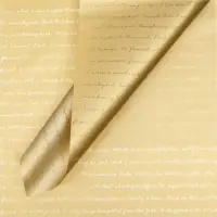 Плёнка двухсторонняя &laquo;Письмо&raquo;, бежевый, 58&times;58&plusmn;5% см