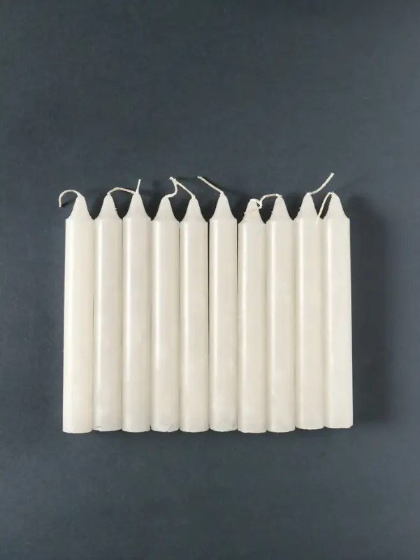 Свечи хозяйственные 50 гр (набор 10 шт) 17 см, 7-8 ч