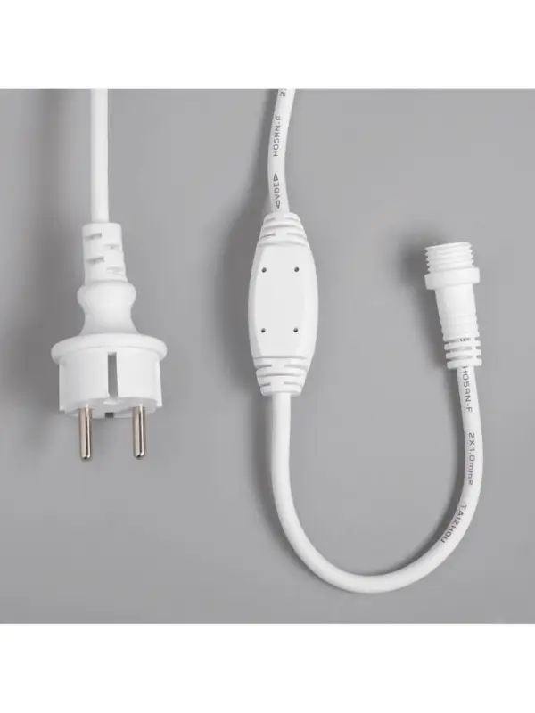 Гирлянда &laquo;Занавес&raquo; 2 &times; 3 м, IP65, УМС, белая нить каучук, 600 LED, свечение белое, 220 В