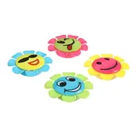 Набор точилок, 4 штуки с контейнером &laquo;Ромашка-смайл&raquo;, МИКС