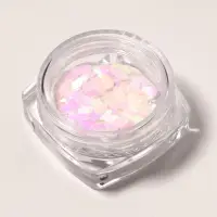 Пайетки для декора &laquo;Лепестки&raquo;, голографические, белые