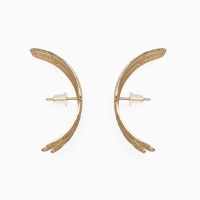 Серьги металл &laquo;Трио&raquo; объёмные, цвет золото