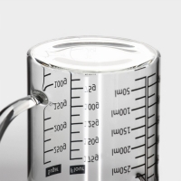 Кувшин для воды стеклянный мерный с бамбуковой крышкой BellaTenero &laquo;Эко&raquo;, 350 мл, 12,5&times;7,5&times;11,5 см, мерная шкала цвет МИКС