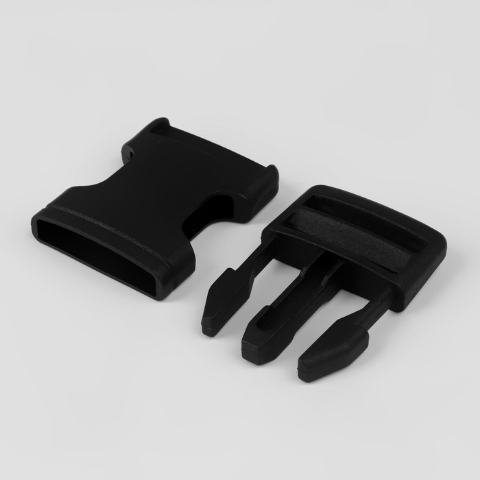 Фастекс 25 мм, нагрузка до 15 кг, 10 шт, цвет чёрный, цена за 1 набор