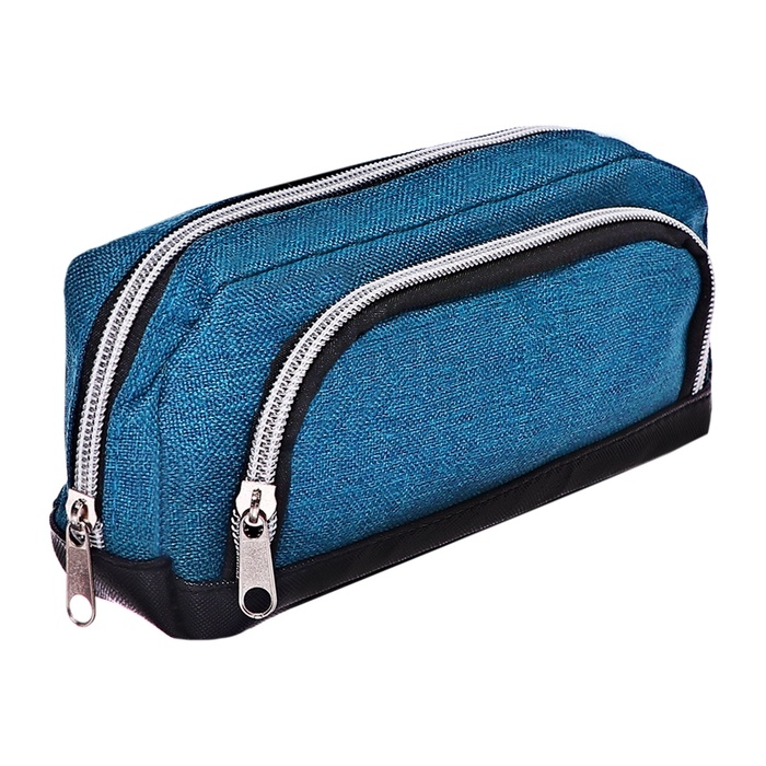 Пенал мягкий 2 отделение, 100 х 210 х 65 мм, МИКС