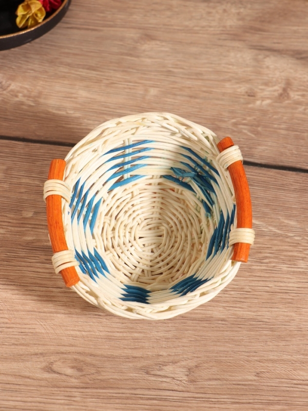 Корзина плетеная 15x15x8 см, ротанг