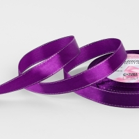 Лента атласная &laquo;Золотые нити&raquo;, 15 мм &times; 23 &plusmn; 1 м, цвет фиолетовый №35